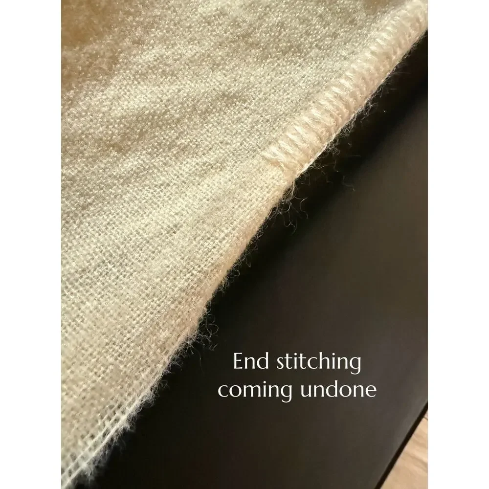 Early's Of Witney 100 percent wool blanket queen/full 86” x 76” vintage stripes